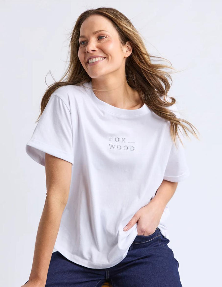 Foxwood - Huntleigh Oversized Tee White