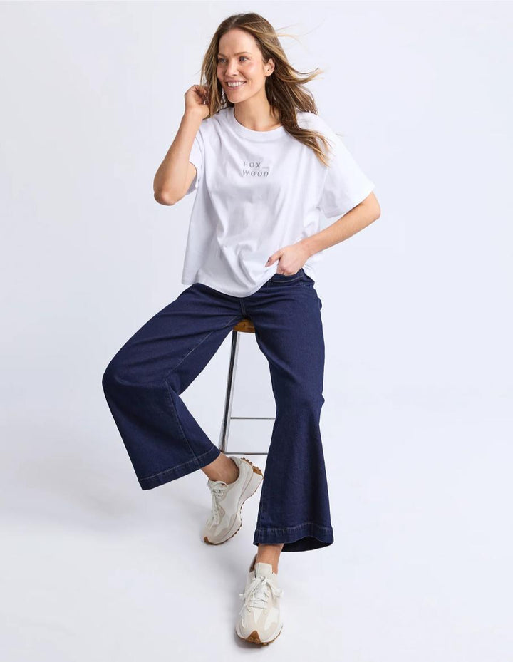 Foxwood - Huntleigh Oversized Tee White