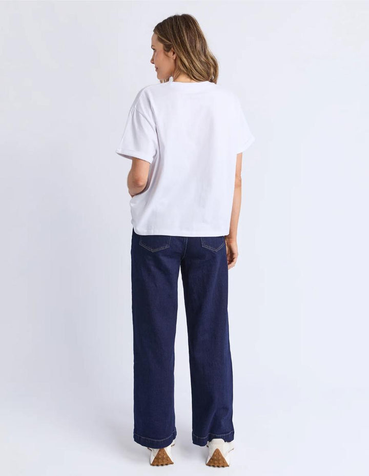 Foxwood - Huntleigh Oversized Tee White