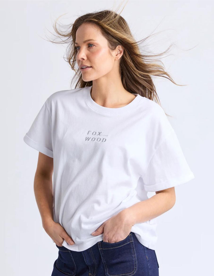 Foxwood - Huntleigh Oversized Tee White