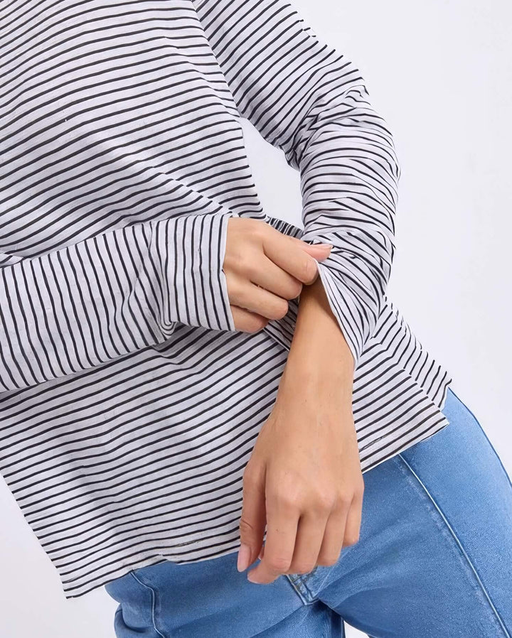 Foxwood - Hutch Long Sleeve Tee Stripe