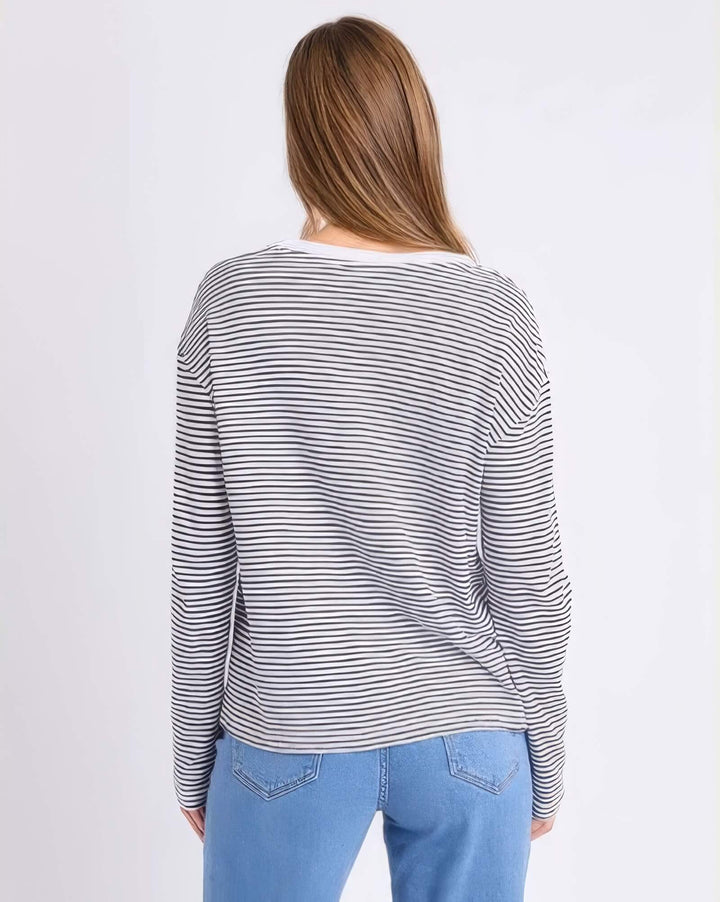Foxwood - Hutch Long Sleeve Tee Stripe