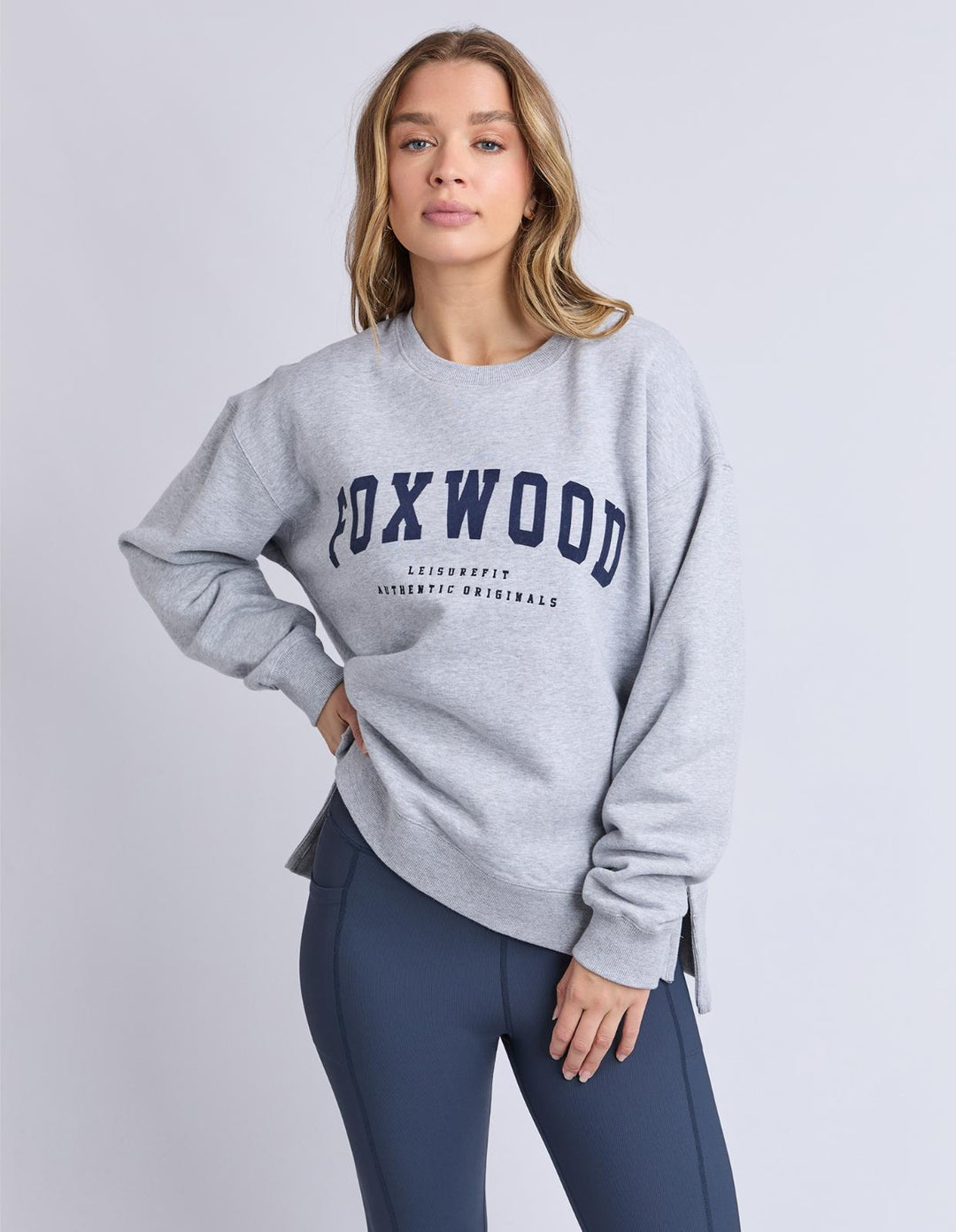 Foxwood - Intention Crew Grey Marle / Navy