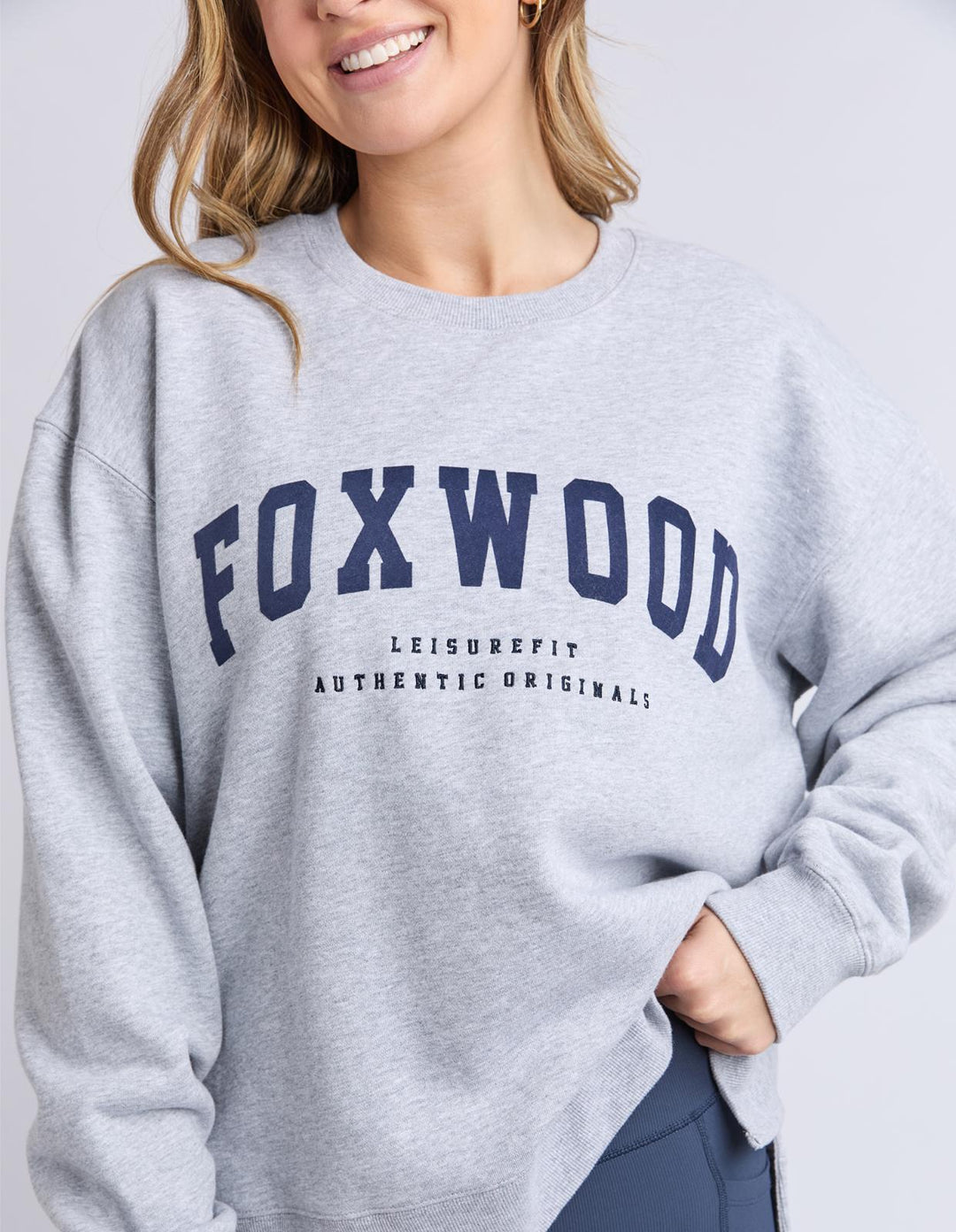 Foxwood - Intention Crew Grey Marle / Navy