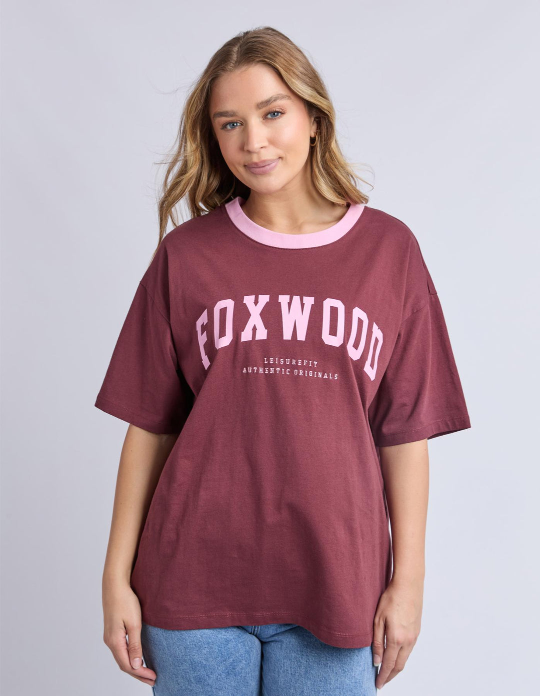 Foxwood - Intention Contrast Tee Port / Pink