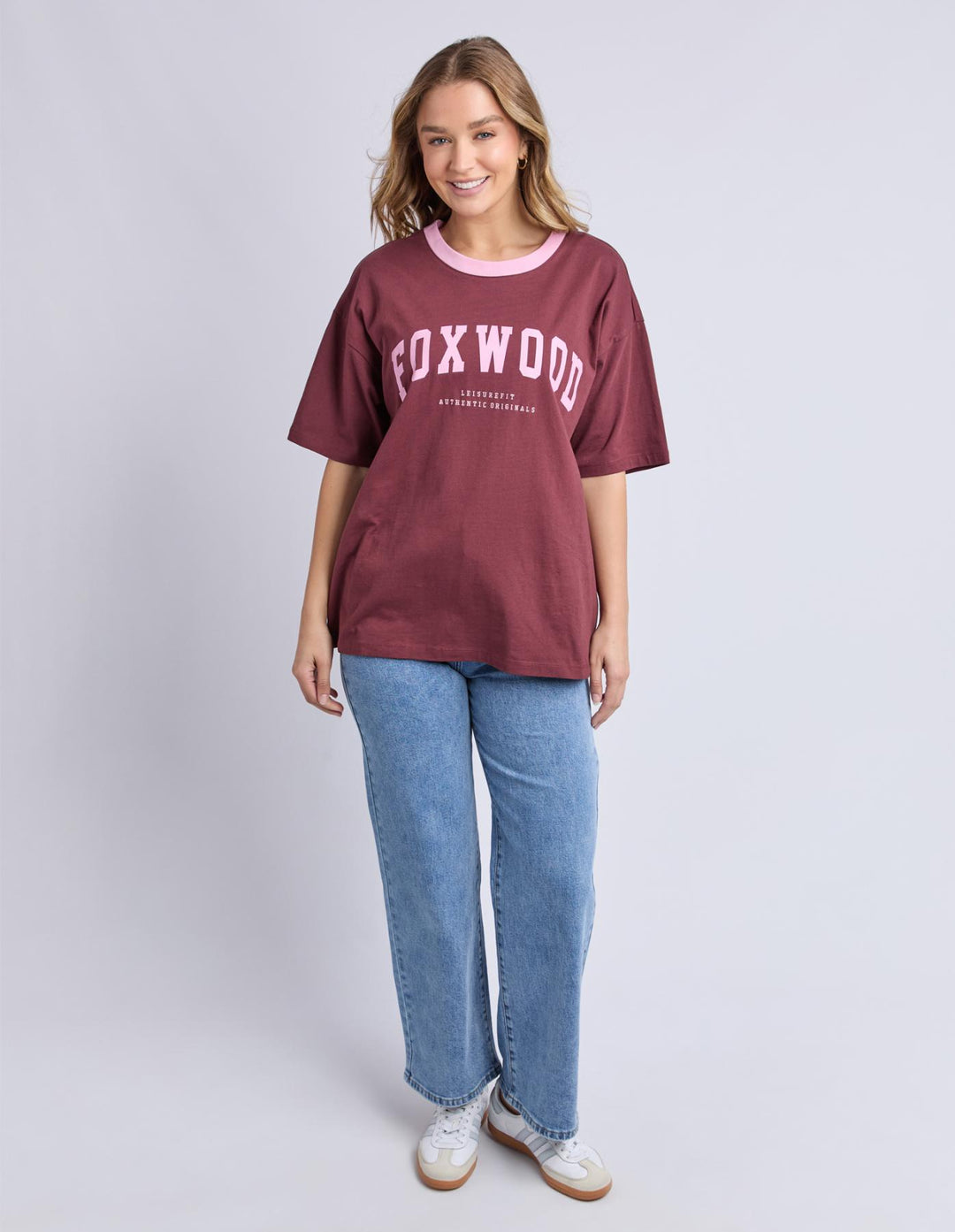 Foxwood - Intention Contrast Tee Port / Pink