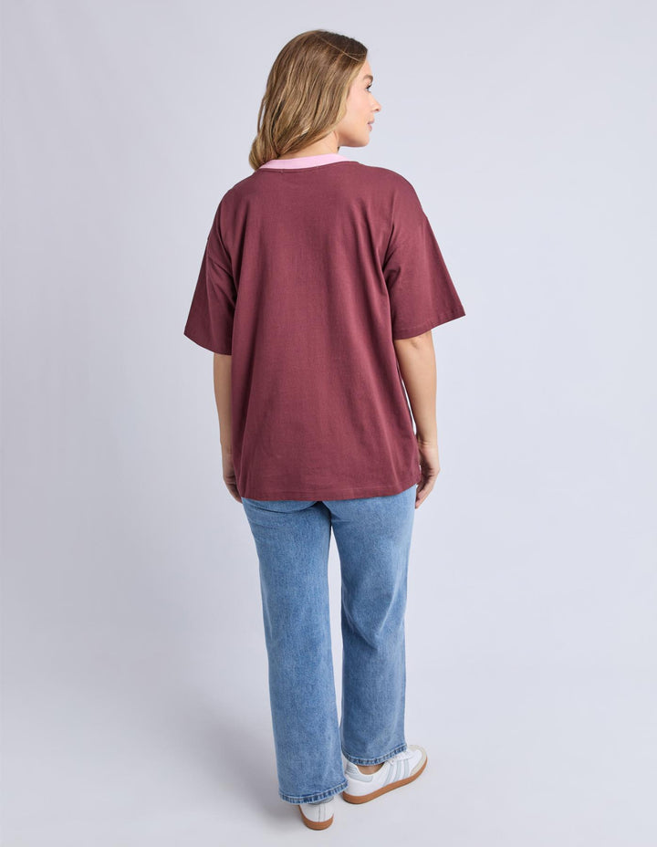 Foxwood - Intention Contrast Tee Port / Pink