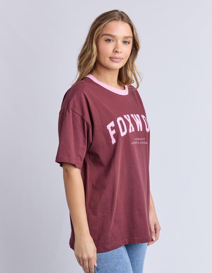 Foxwood - Intention Contrast Tee Port / Pink