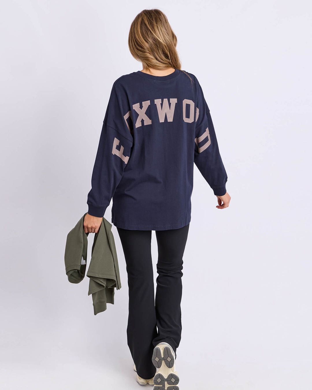 Foxwood - Interval Long Sleeve Navy / Brown