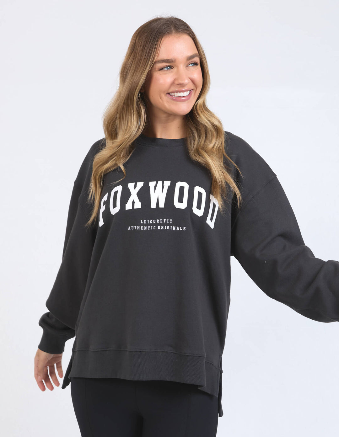 Foxwood - Interval Crew Dark Grey / White