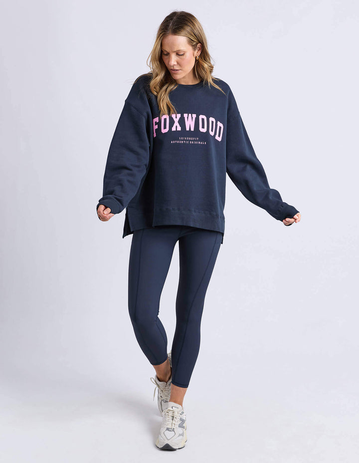 Foxwood - Interval Crew Navy / Neon Pink