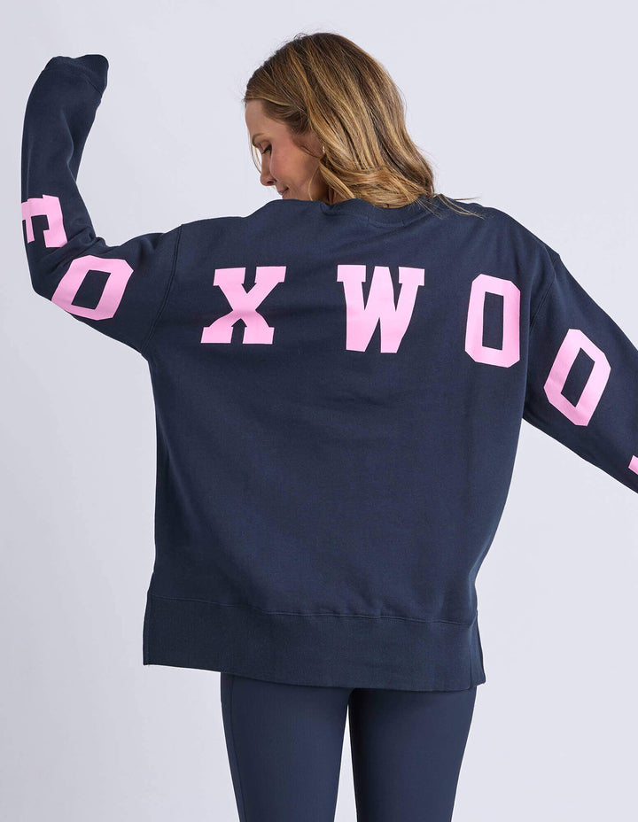 Foxwood - Interval Crew Navy / Neon Pink