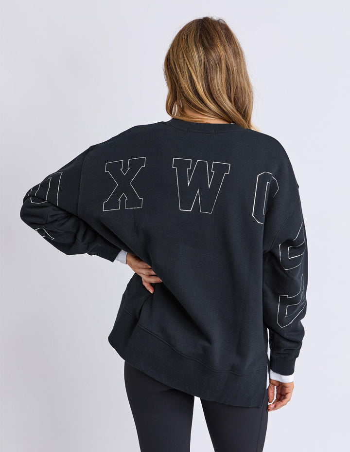 Foxwood - Metallic Interval Crew Black / Silver