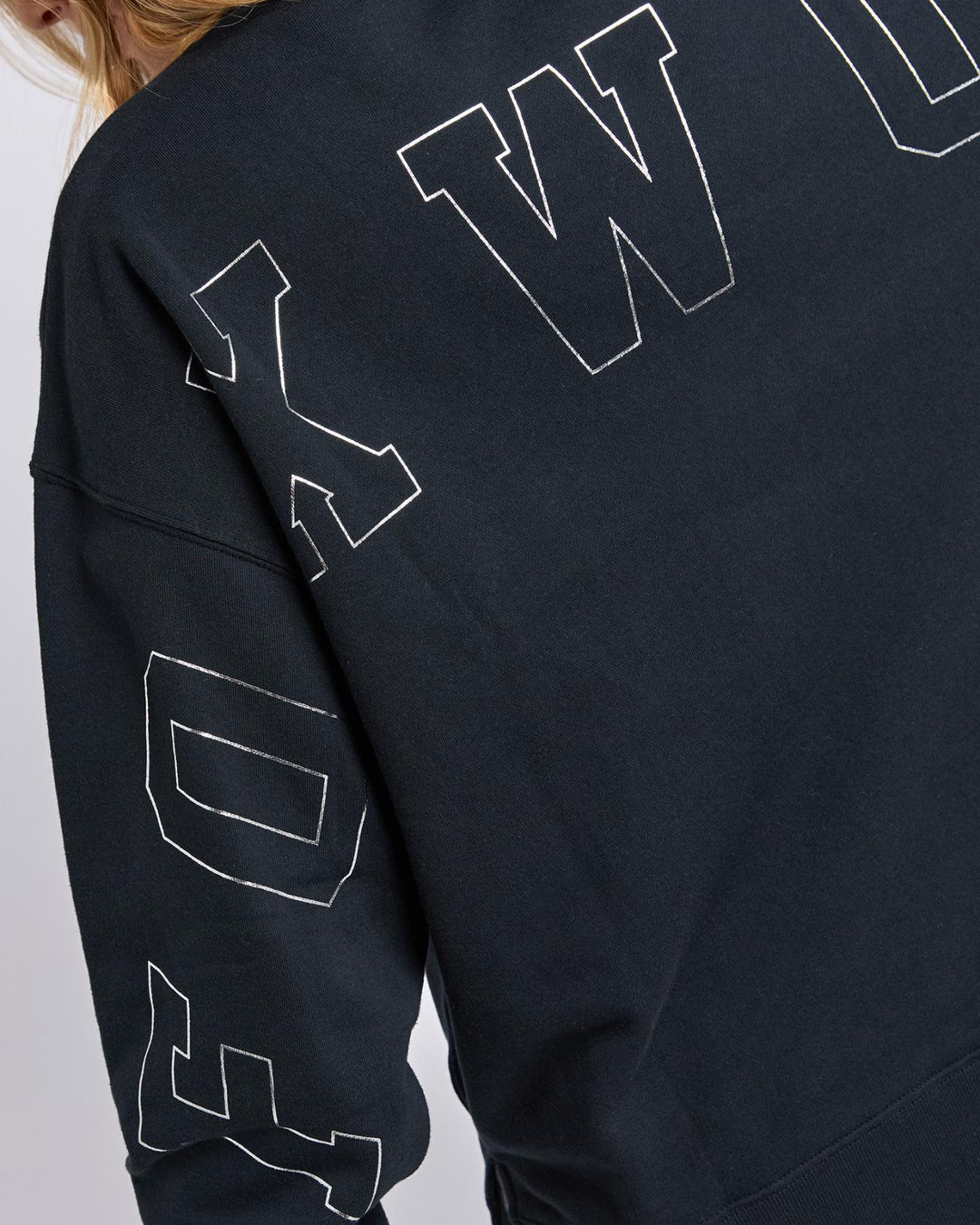 Foxwood - Metallic Interval Crew Black / Silver