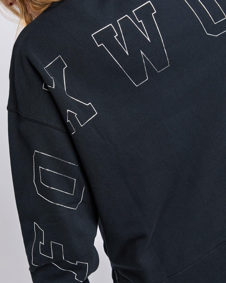 Foxwood - Metallic Interval Crew Black / Silver