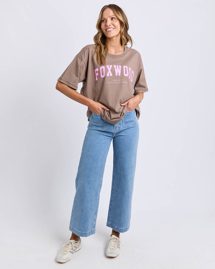 Foxwood - Interval Tee Brown / Pink