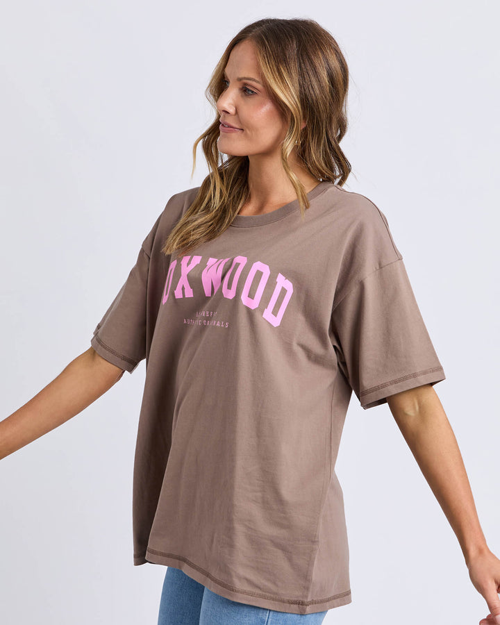 Foxwood - Interval Tee Brown / Pink