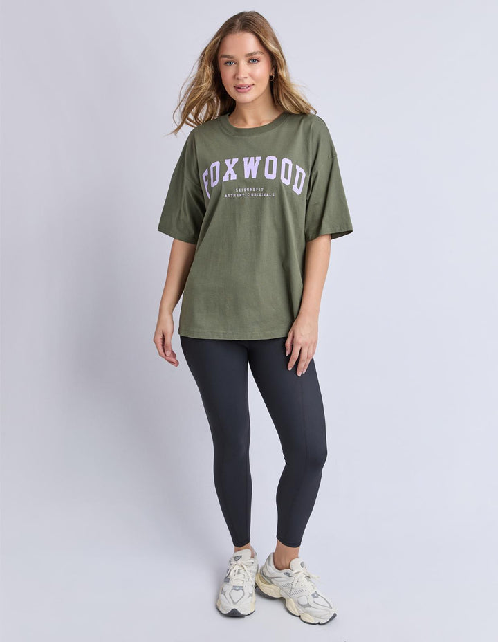Foxwood - Interval Tee Khaki / Lilac