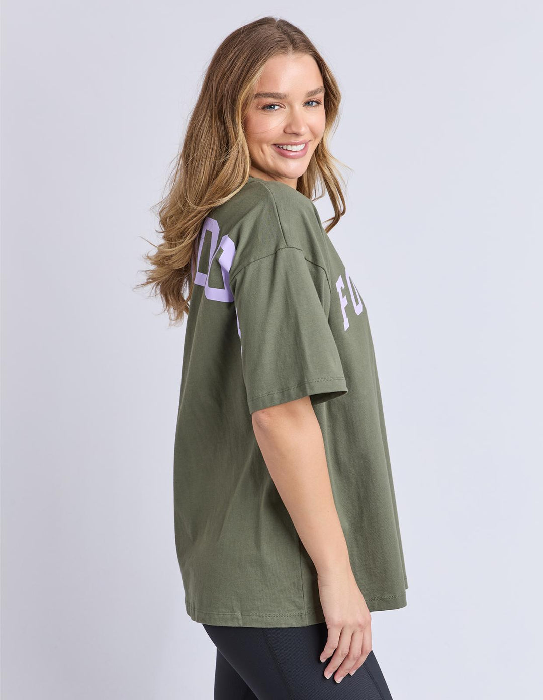 Foxwood - Interval Tee Khaki / Lilac