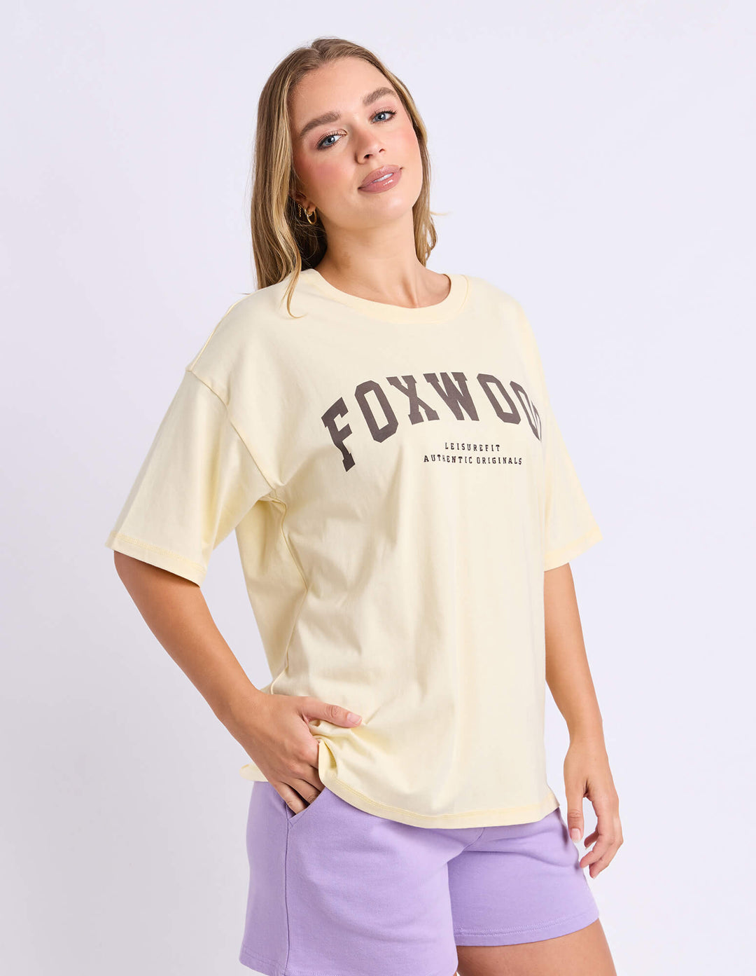 Foxwood - Interval Tee Butter Cream / Chocolate