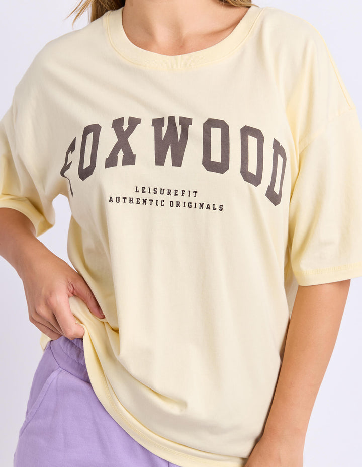 Foxwood - Interval Tee Butter Cream / Chocolate