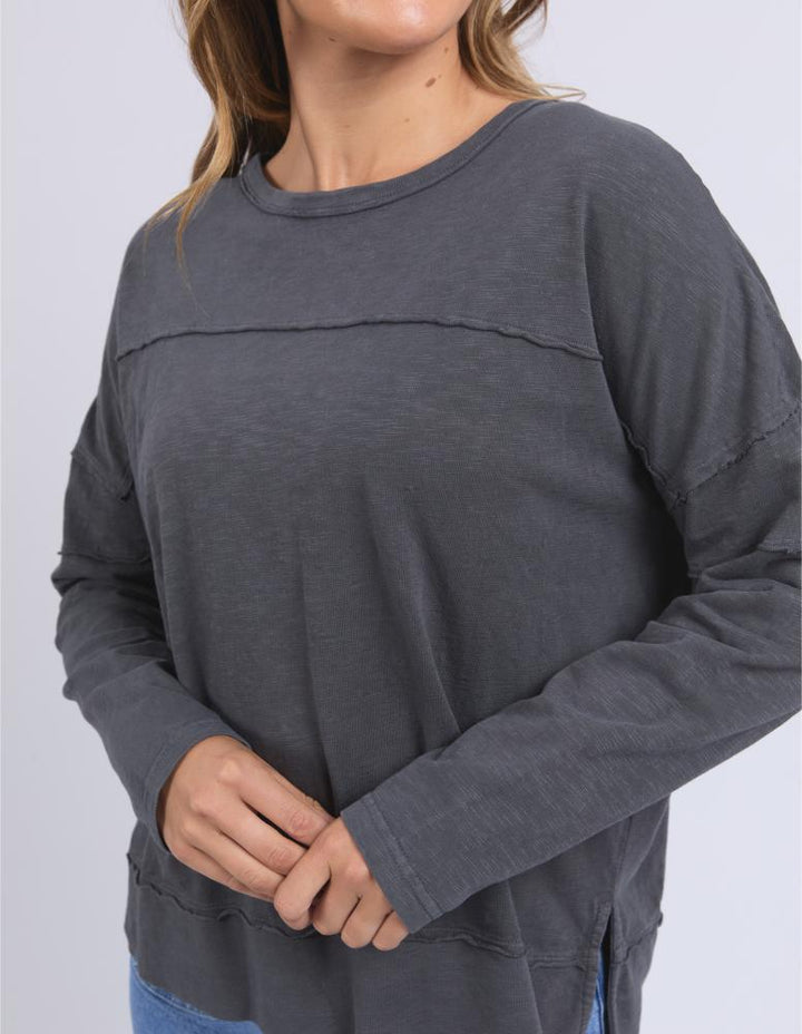 Foxwood - Jayne Throw On Top Charcoal