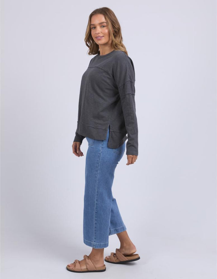 Foxwood - Jayne Throw On Top Charcoal