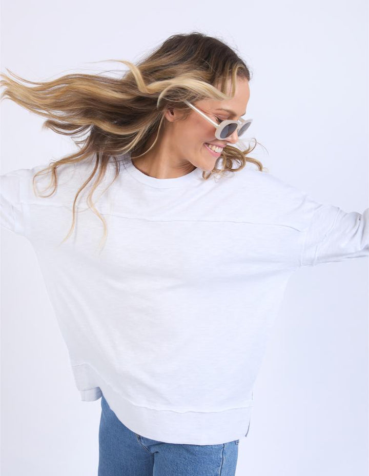 Foxwood - Jayne Throw On Top White