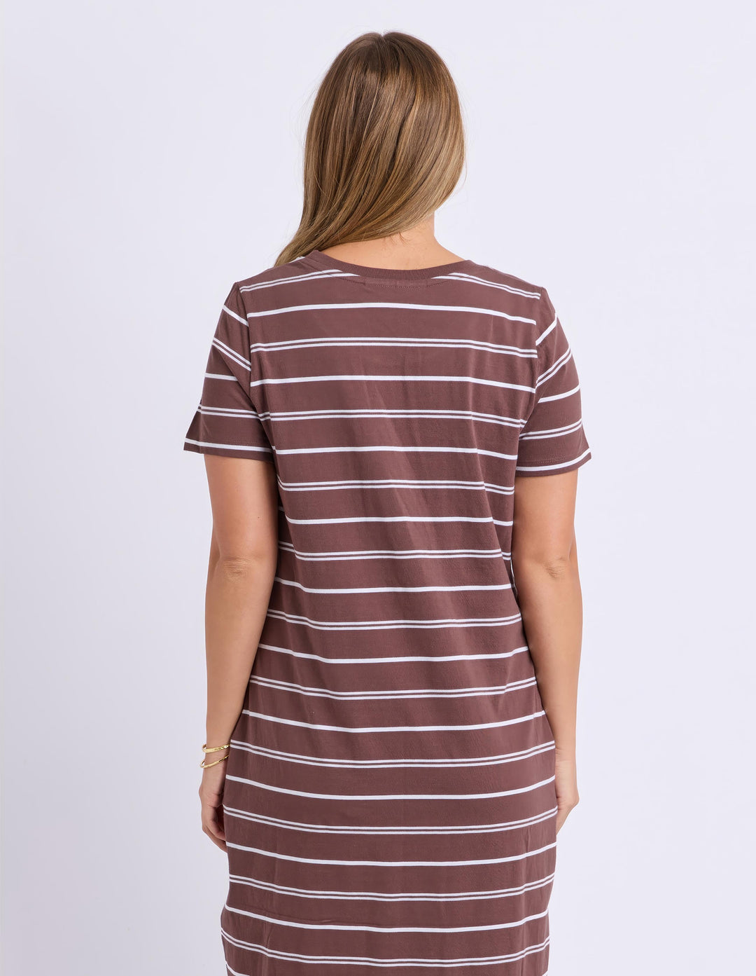 Foxwood - Jessa Dress Chocolate / White Stripe