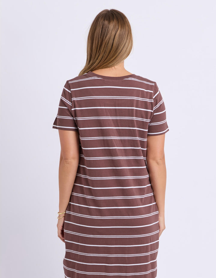 Foxwood - Jessa Dress Chocolate / White Stripe