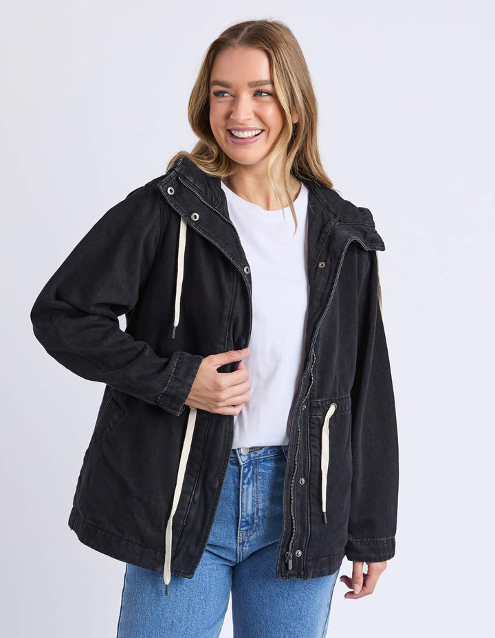 Foxwood - Kingston Anorak Washed Black