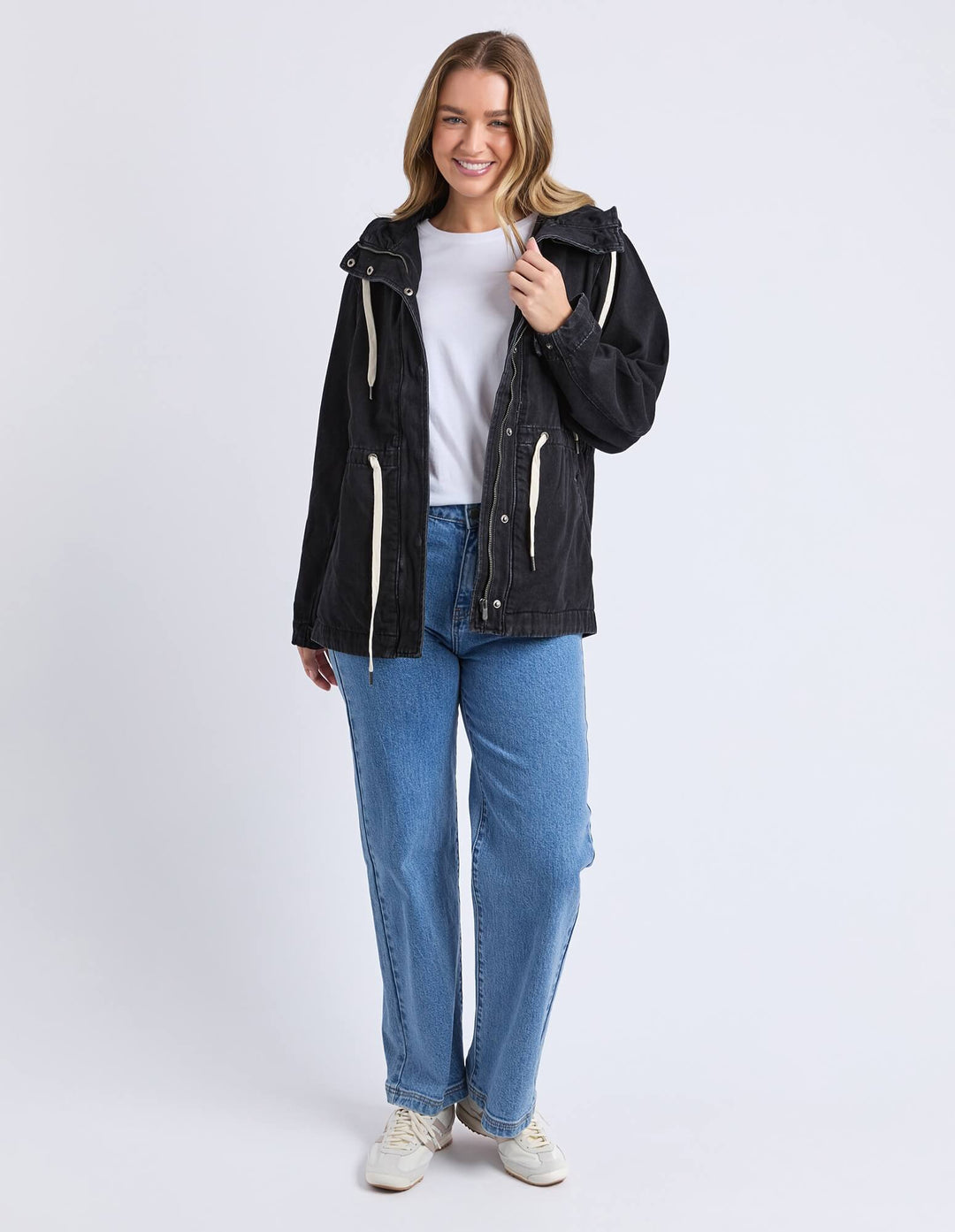 Foxwood - Kingston Anorak Washed Black