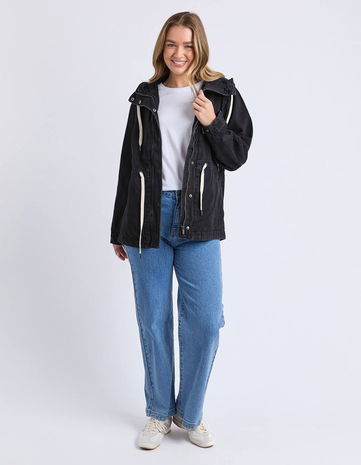 Foxwood - Kingston Anorak Washed Black