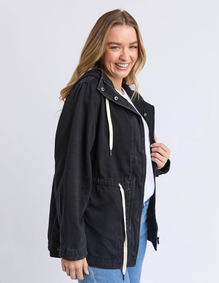 Foxwood - Kingston Anorak Washed Black