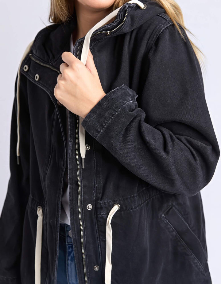 Foxwood - Kingston Anorak Washed Black
