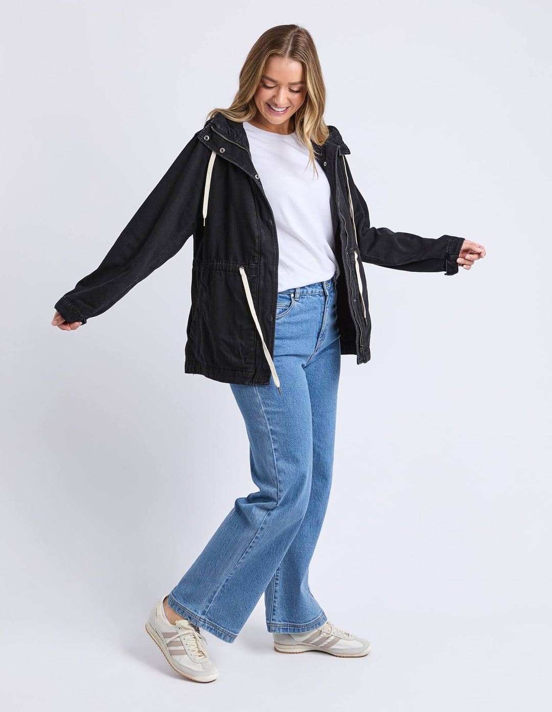 Foxwood - Kingston Anorak Washed Black