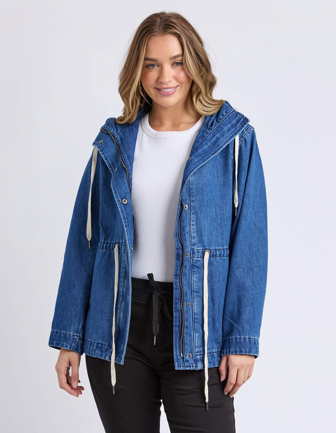 Foxwood - Kingston Anorak Mid Blue