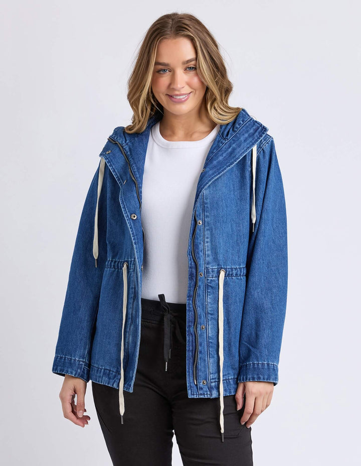 Foxwood - Kingston Anorak Mid Blue