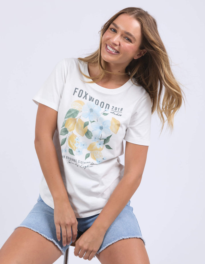 Foxwood - Limoncello Tee Vintage White