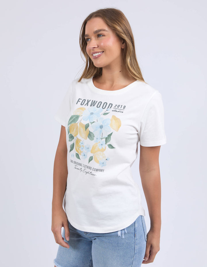 Foxwood - Limoncello Tee Vintage White