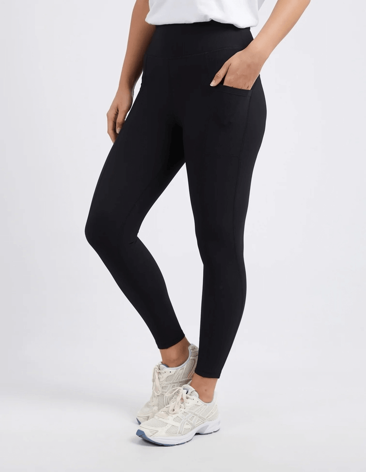Foxwood - Luxe Rib Legging Black