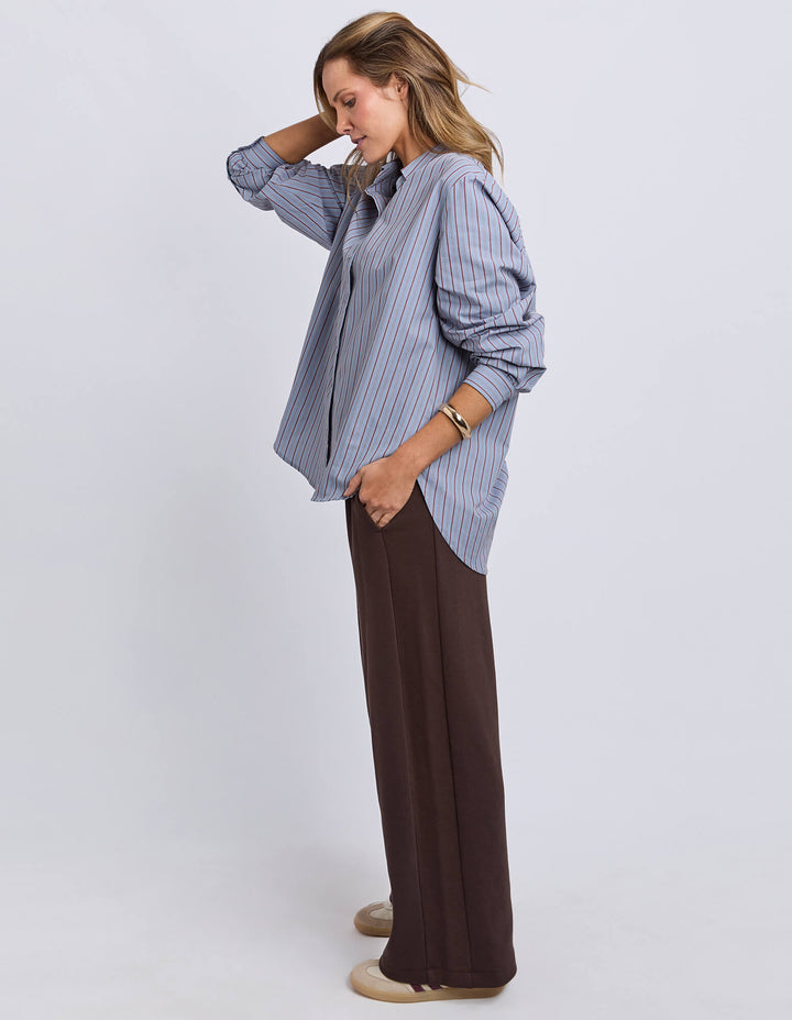 Foxwood - Oscar Stripe Shirt Blue