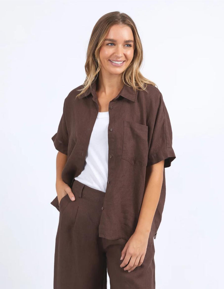 Foxwood - Pierra Shirt Chocolate