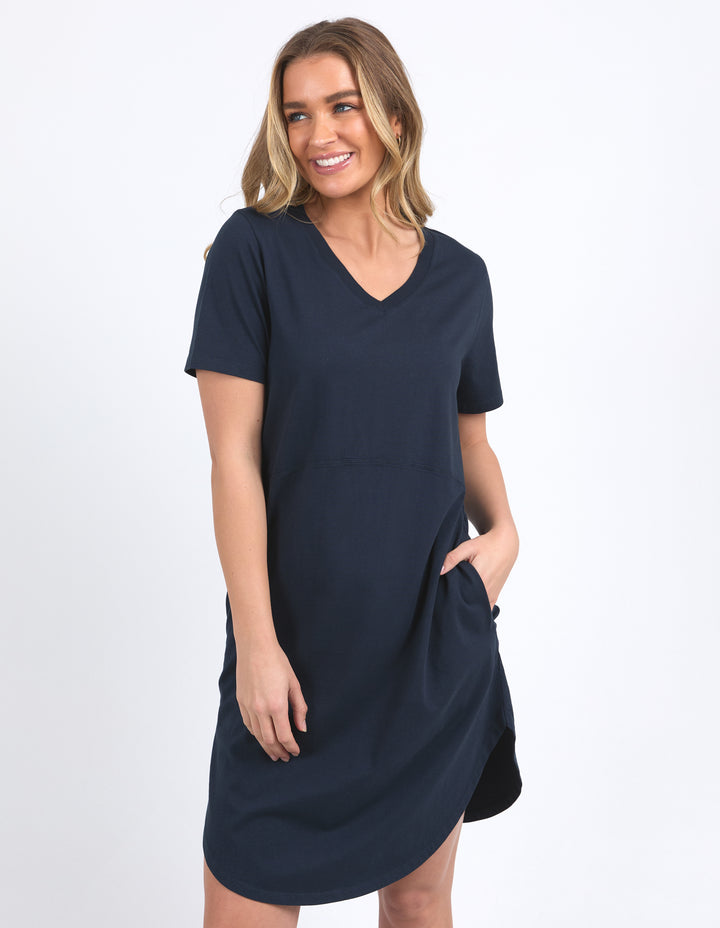Foxwood - Rhoda Vee Dress Navy