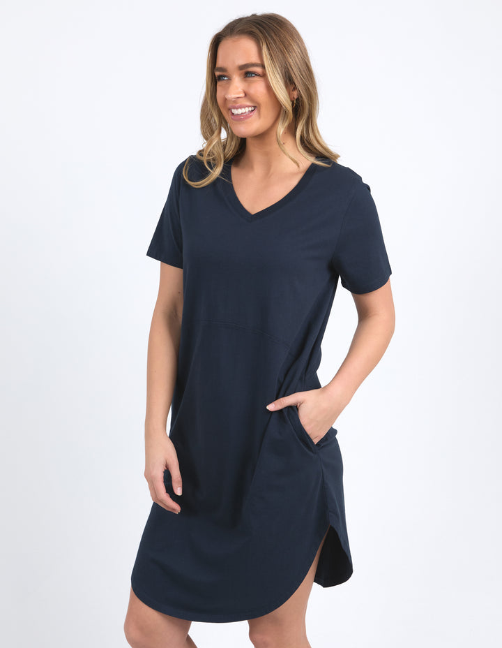 Foxwood - Rhoda Vee Dress Navy