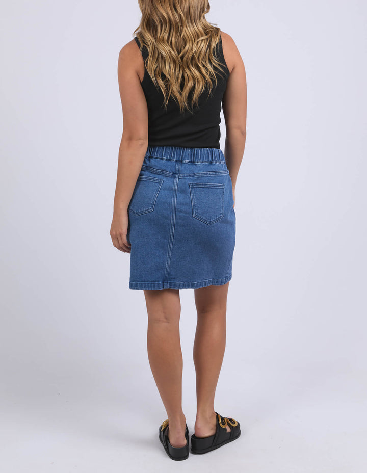 Foxwood - Rio Denim Skirt Mid Blue