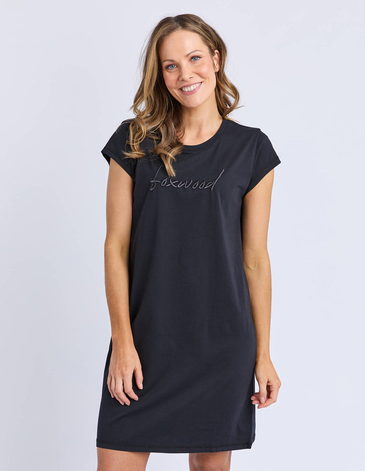 Foxwood - Signature Embroidery Dress Black
