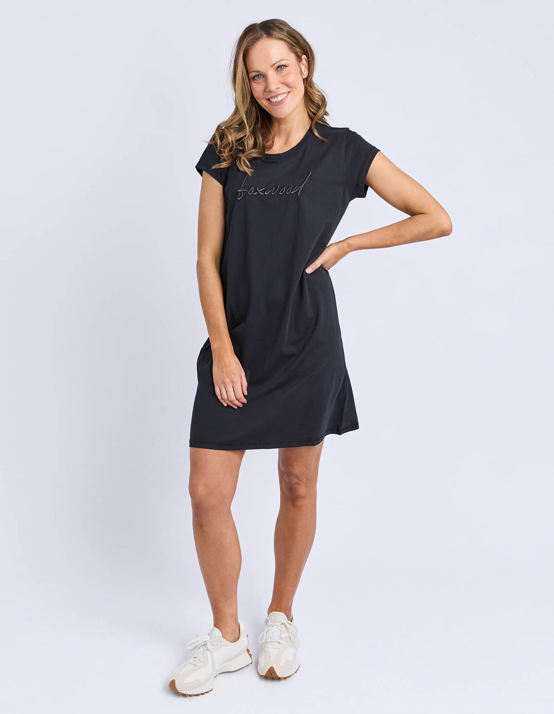 Foxwood - Signature Embroidery Dress Black