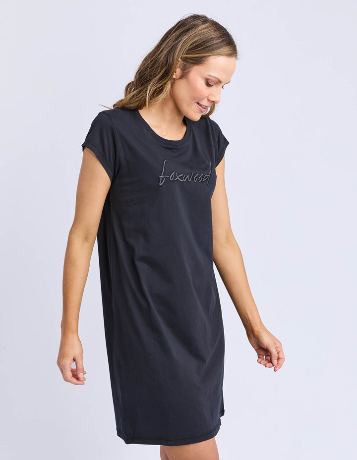 Foxwood - Signature Embroidery Dress Black