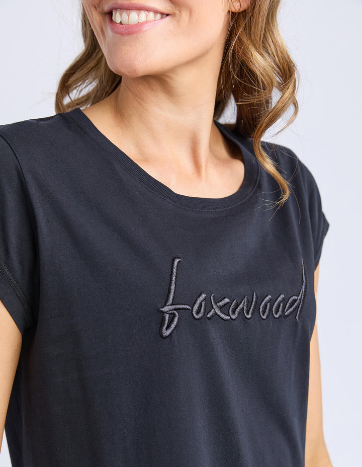 Foxwood - Signature Embroidery Dress Black